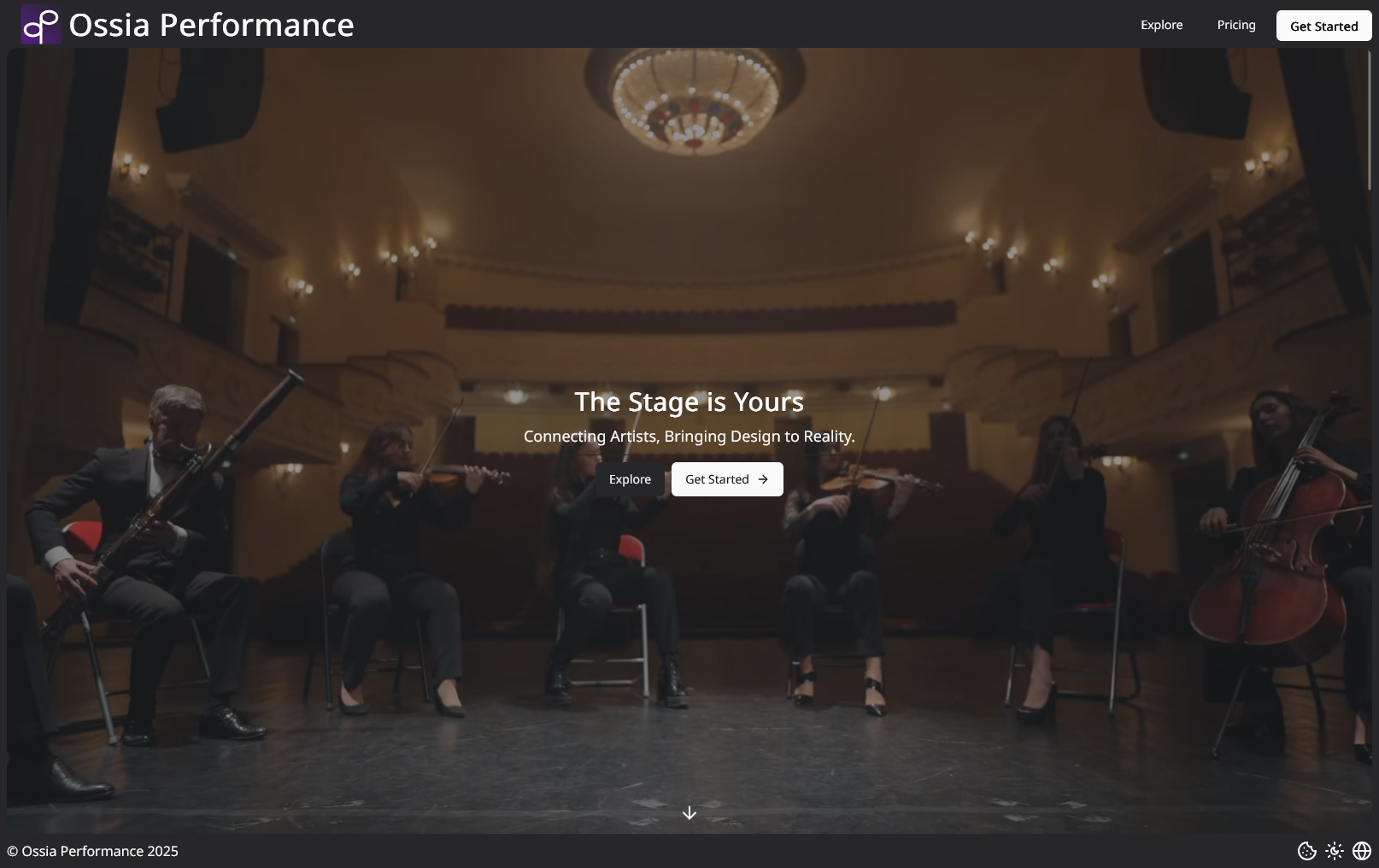 Ossia Performance Home Page